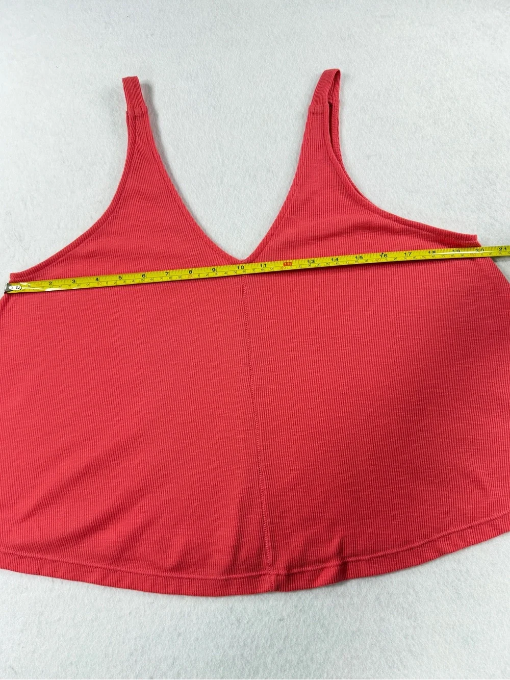 Free People Dani Tank XS Red Ribbed Swing Cami Intimately Bella Rosa